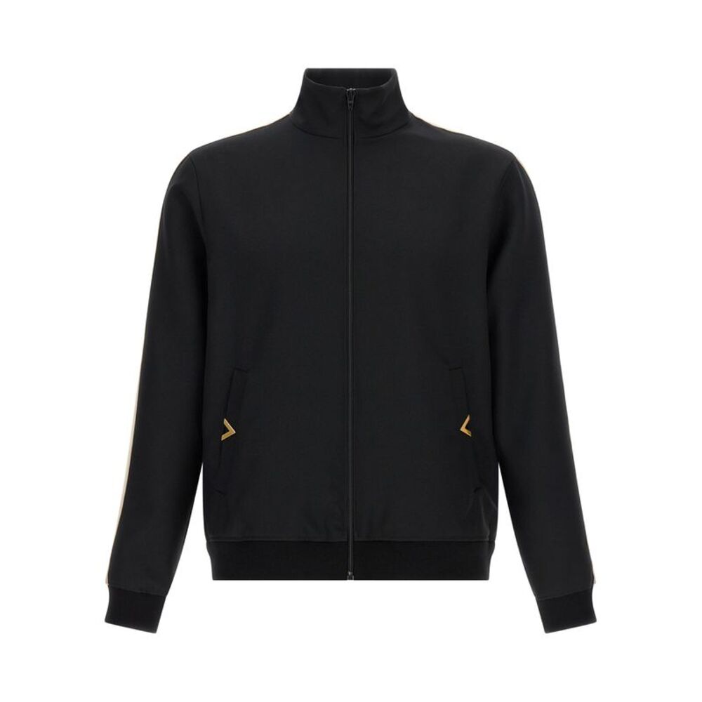 Valentino Garavani Black Polyester Men's Sweatshirt